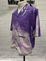 STONE ISLAND 12393 LIGHT REACTING ‘LUCE’ PRINT TECHNIQUE SHIRT - LAVENDERLarge /  P2P 23” - Image 8