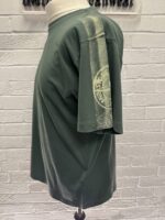 Stone Island T-shirt 2RC85 'STRIPES TWO' PRINT in green 

Small  / p2p 21” - Image 2