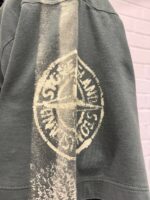 Stone Island T-shirt 2RC85 'STRIPES TWO' PRINT in green 

Small  / p2p 21” - Image 3