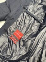 CP Company 203A Flatt Nylon Long down hooded jacket in Navy -Medium / p2p 23.5" - Image 2