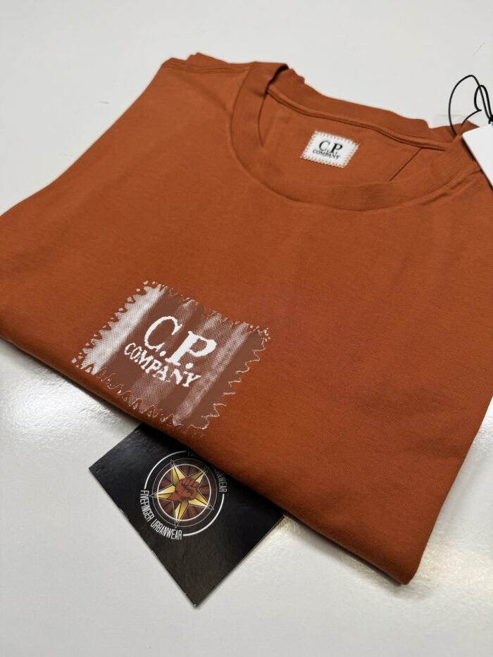 CP COMPANY 30/1 Jersey T-shirt in orange 

Large / p2p 21.5” - Image 1