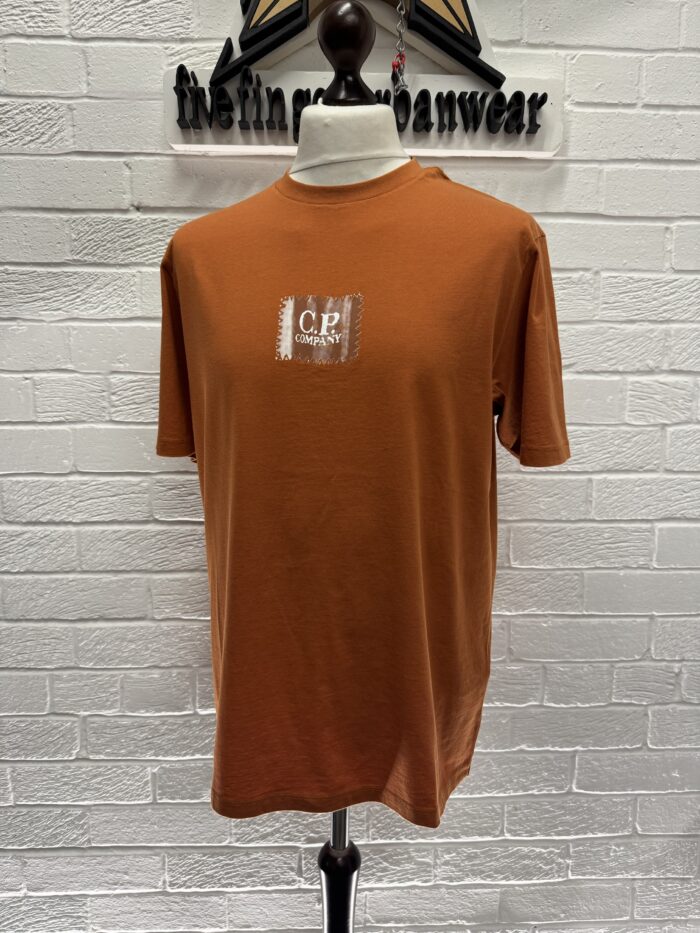 CP COMPANY 30/1 Jersey T-shirt in orange 

Large / p2p 21.5” - Image 3