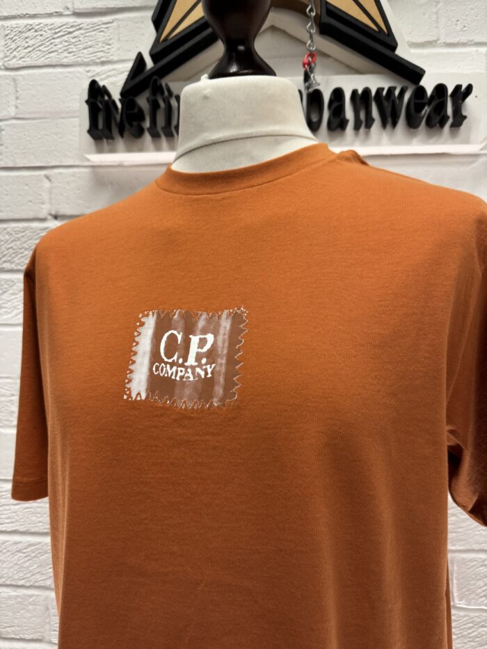 CP COMPANY 30/1 Jersey T-shirt in orange 

Large / p2p 21.5” - Image 4