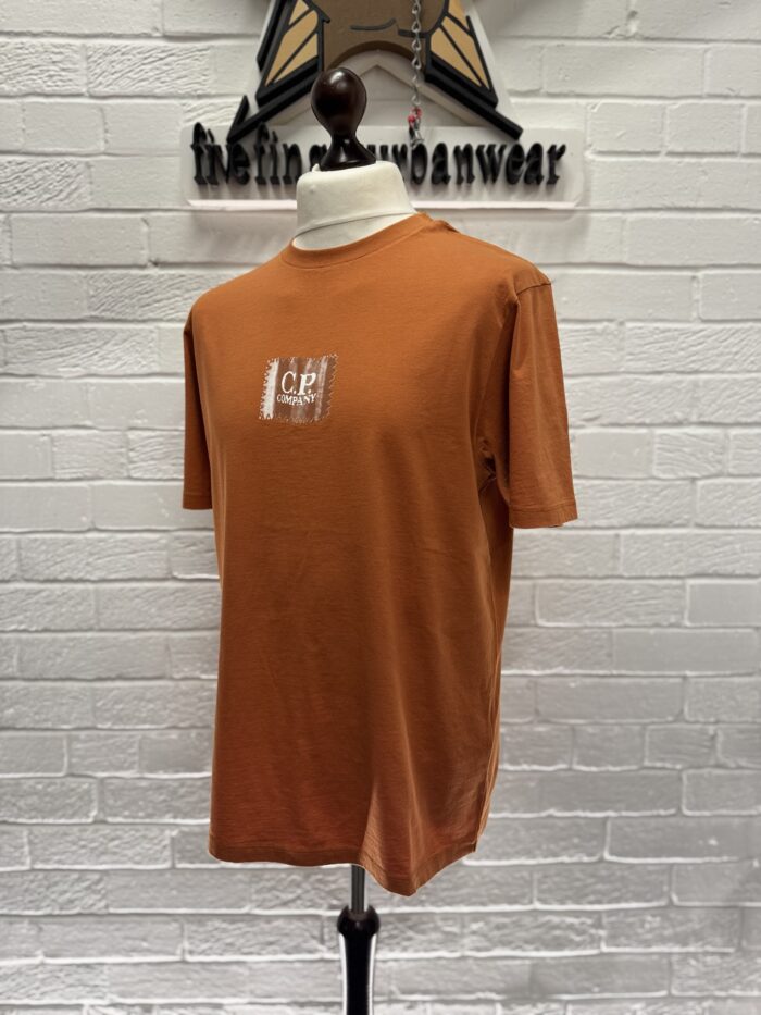 CP COMPANY 30/1 Jersey T-shirt in orange 

Large / p2p 21.5” - Image 6