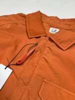 C.P. COMPANY 095A Chrome-R Zipped Overshirt in Orange (438 Bombay Brown) - Image 9