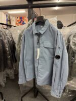 CP COMPANY 124A Gabardine overshirt In Blue - Image 2