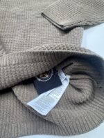 CP Company 040A knitwear crewneck in chenille cotton - Green Large  / P2P  22” - Image 4