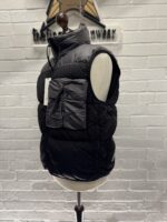 CP COMPANY ECO CHROME MIXED DOWN GILET VEST IN BLACK -   Medium / p2p 23” outer - Image 8