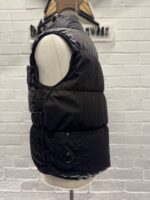 CP COMPANY ECO CHROME MIXED DOWN GILET VEST IN BLACK -   Medium / p2p 23” outer - Image 9