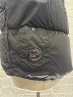 CP COMPANY ECO CHROME MIXED DOWN GILET VEST IN BLACK -   Medium / p2p 23” outer - Image 10