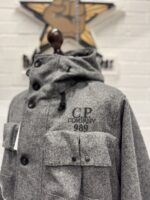CP Company La Mille Shetland goggle jacket in grey  - Size Large / 24”p2p - Image 9