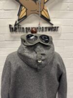 CP Company La Mille Shetland goggle jacket in grey  - Size Large / 24”p2p - Image 11