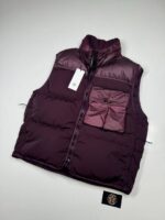 CP COMPANY ECO CHROME MIXED DOWN GILET VEST IN POTENT PURPLE -   XXXL / p2p 28” outer