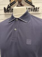 C.P Company STRETCH PIQUET POLO SHIRT IN NAVY  - Large. p2p 22” - Image 4