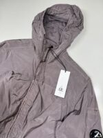 C.P. COMPANY 156A Chrome-R Zipped Hooded Overshirt in Purple Dove Mauve - Image 2