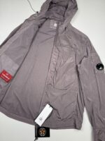 C.P. COMPANY 156A Chrome-R Zipped Hooded Overshirt in Purple Dove Mauve - Image 5