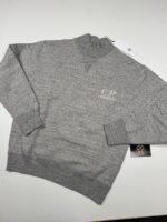 CP company Turtle Neck Swearshirt in melange Japanese fleece - Grey