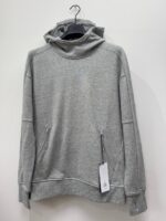 CP Company Diagonal Raised Fleece goggle Hood Sweatshirt- GREYSTONE - Image 3