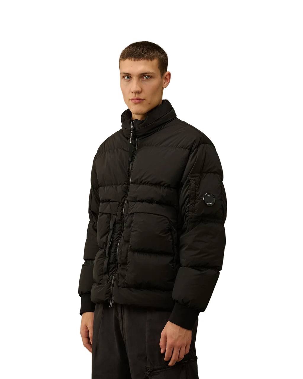 img_8521-3 CP COMPANY 032A CHROME-R MIXED GOGGLE DOWN JACKET - PURPLE - Large / 24” P2P - Image 16