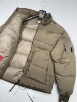 CP COMPANY NYCRA-R DOWN JACKET IN VINTAGE KHAKI  - Large / 24” P2P - Image 2