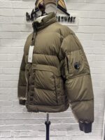 CP COMPANY NYCRA-R DOWN JACKET IN VINTAGE KHAKI  - Large / 24” P2P - Image 8