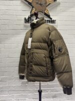 CP COMPANY NYCRA-R DOWN JACKET IN VINTAGE KHAKI  - Large / 24” P2P - Image 9