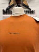 CP COMPANY 164A  30/1 Jersey T-shirt in Pumpkin Orange - Image 2