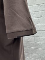 C.P COMPANY STRETCH PIQUET POLO SHIRT IN BROWN - Image 4