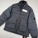 CP COMPANY 172A NYCRA-R DOWN JACKET IN SMOKE GREY