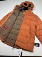 CP COMPANY 079A Chrome R Down Jacket in Bombay Brow Orange - Image 2