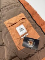 CP COMPANY 079A Chrome R Down Jacket in Bombay Brow Orange - Image 5