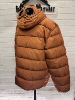 CP COMPANY 079A Chrome R Down Jacket in Bombay Brow Orange - Image 11