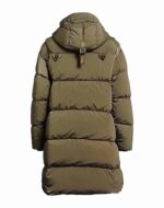 CP COMPANY 202A LENS BUTTON NYCRA-R LONG JACKET IN WALNUT BROWN - Image 2