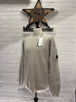 C.P. Company Knitwear ribbed crew neck lambswool GRS pull over. - XL / 23” - Image 7