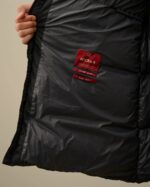CP COMPANY 202A LENS BUTTON NYCRA-R LONG JACKET IN BLACK SAND - Image 11