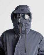 CP COMPANY MICRO KEI EXPLORER LONG PARKA 2 in 1 JACKET - BLACK SAND - Large / P2P 25” outer measurement