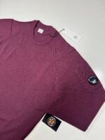 C.P. Company 047A Knitwear lambswool GRS pull over in Bordeaux 790 - XL / p2p 24” - Image 2