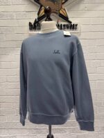 Cp Company 060B Brushed Emerized Diagonal Fleece Sweatshirt in Blue - Image 4