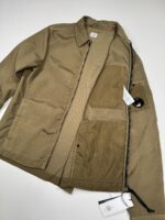 C.P COMPANY 256A Nylon Doube Weave Overshirt in vintage khaki - Image 5