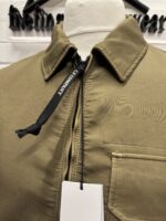 C.P COMPANY 256A Nylon Doube Weave Overshirt in vintage khaki - Image 7