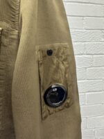 C.P COMPANY 256A Nylon Doube Weave Overshirt in vintage khaki - Image 9