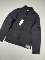 C.P COMPANY 256A Nylon Doube Weave Overshirt in Black - Image 2