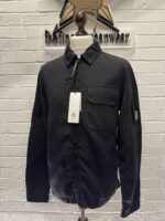 C.P COMPANY 256A Nylon Doube Weave Overshirt in Black - Image 5