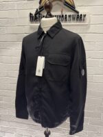 C.P COMPANY 256A Nylon Doube Weave Overshirt in Black - Image 6