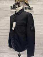 C.P COMPANY 256A Nylon Doube Weave Overshirt in Black - Image 7