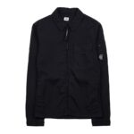 C.P COMPANY 256A Nylon Doube Weave Overshirt in Black
