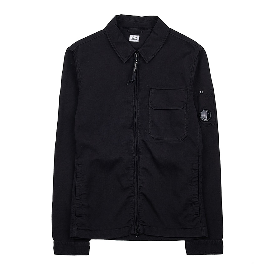 img_9459 C.P COMPANY 256A Nylon Doube Weave Overshirt in Black - Image 1