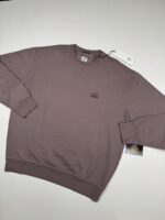 Cp Company 153A Brushed Emerized Diagonal Fleece Sweatshirt in Purple Dove Mauve. - Image 8