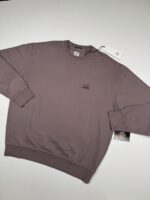 Cp Company 153A Brushed Emerized Diagonal Fleece Sweatshirt in Purple Dove Mauve. - Image 8