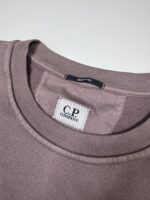 Cp Company 153A Brushed Emerized Diagonal Fleece Sweatshirt in Purple Dove Mauve. - Image 10
